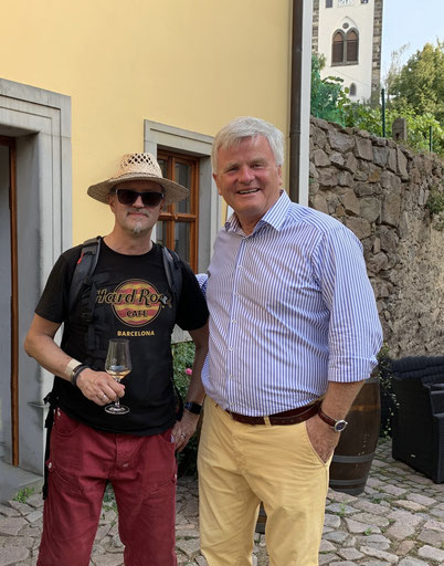 Treffen mit dem "sächs. Weinprinzen", Georg Prinz zur Lippe, Zadel 08/2019