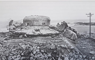 The type 634 Sechsschartenturm turret in 1953 (photo Jersey Evening post)