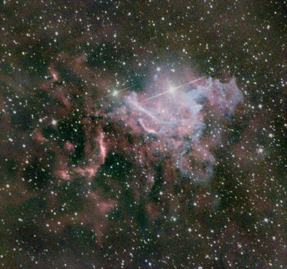 IC405 - Nébuleuse de l'Étoile flamboyante au 150/750