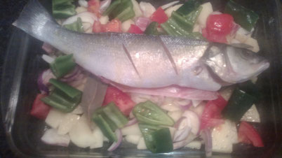 Receta de lubina en Tossa de Mar