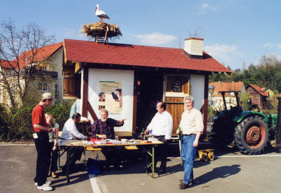 Jubiläumswagen beim Sommertagsumzug 2003 (Foto: Budig)