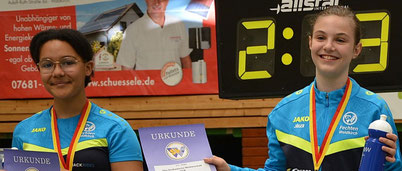 DM U13 - N. Martin u. E. Fahrländer mit Pl. 5 + 10