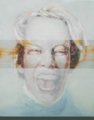 Emotion 6, 2023, Öl auf Leinwand, 100 x 90 cm