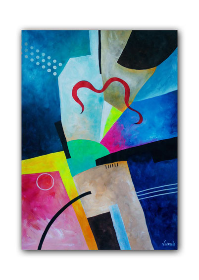 tableau minimaliste de benoit vinadelle artiste peintre