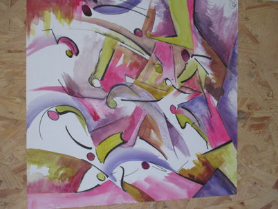 Danseurs - Aquarelle d'Anne-Marie Surlier