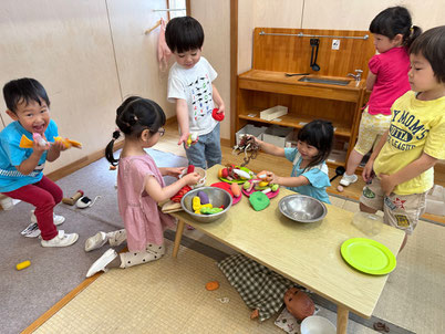 「ごはんできたよ〜！」