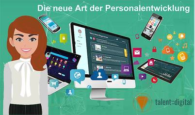 Screenshot der Website von talent::digital (verändert)