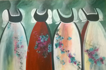 Dirndln 80x120 Acryl