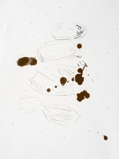 Romsdalen Noorwegen 32x24cm olieverf potlood carbon op 400gr Cansonpapier 2015
