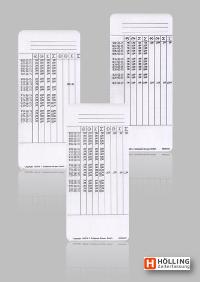 Stempelkarte ISGUS PERFECT 2040  - rechnende Stempeluhr - Stempeluhr mit Rechenfunktion