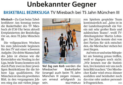Artikel im Miesbacher Merkur am 9. November 2024 - Zum Vergrößern klicken