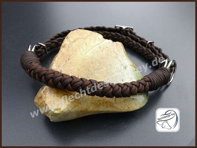 Sidepull-Nasenband aus Paracord rund geflochten