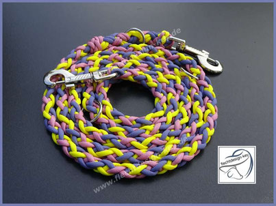 &-fach rund geflochtene Hundeleine aus Paracord