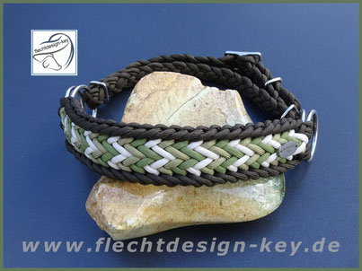 Flaches breites Sidepull-Nasenband aus Paracord ca. 35mm