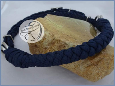 Sidepullnasenband geflochten aus Paracord, zum einschnallen, Kinnriemen geflochten
