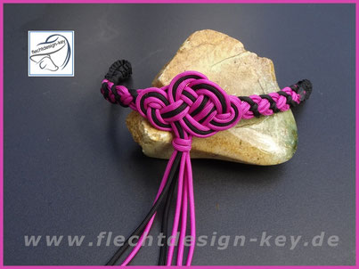 Geflochtener Stirnriemen Celtic mit keltischem Knoten aus Paracord