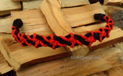 Stirnriemen, Stirnband geflochten aus Paracord für Pferde