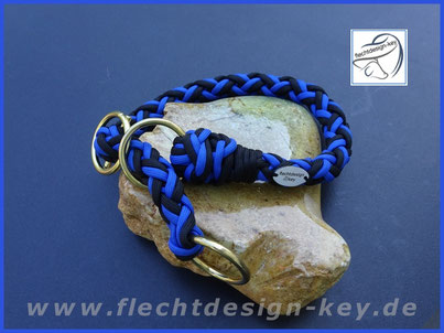 Rundgeflochtenes Paracord Halsband mit Zugstopp