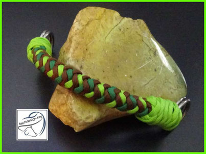 Sidepul-Nasenband geflochten aus Paracord, zum Einschnallen