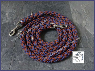 Dicke rund geflochtene Hundeleine aus Paracord
