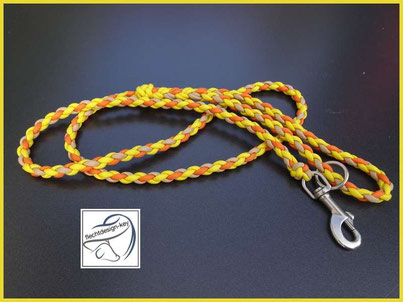 Hundeleine aus Paracord, Führleine geflochten