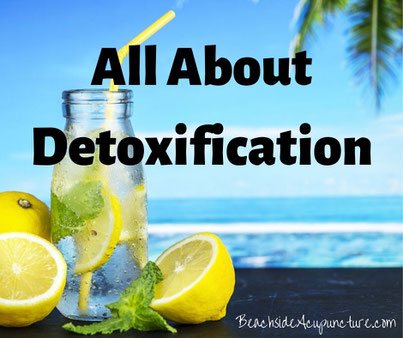 All About Detoxification - Lemon Water on a Beach