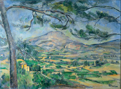 Der Berg Sainte-Victoire mit großer Kiefer