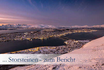 Ausflug Aktivität Tromsö Hausberg Storsteinen Fjellheisen Überblick Stadt