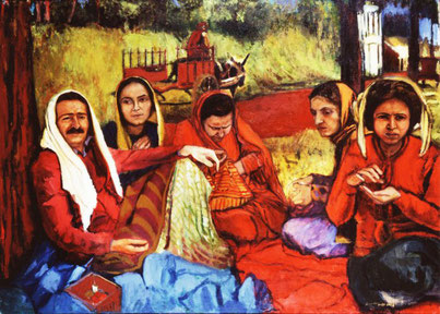 Meher Baba with Women Mandali, 1937 France