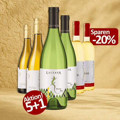 6-er Weinpaket Lacerta Feteasca Alba | Weiße Mädchentraube 2024  (5+1 GRATISAKTION)