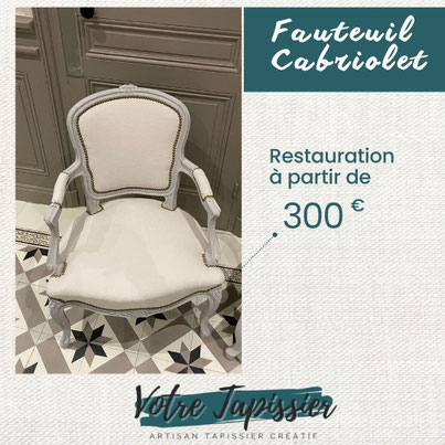 combien coute retapisser fauteuil