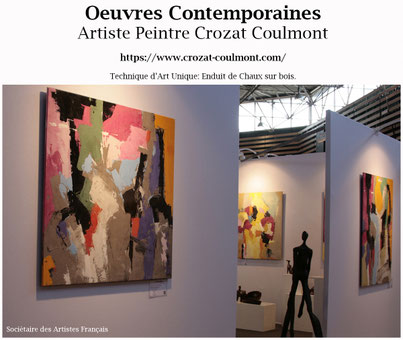 Œuvres d'Art uniques, Peinture matière, Œuvres Contemporaines Originales Uniques Singulières, peintre de la matière