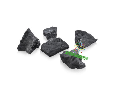 boron crystals, boron metal, boron element sample, boron powder, boron sample for element collection, boron acrylic cube