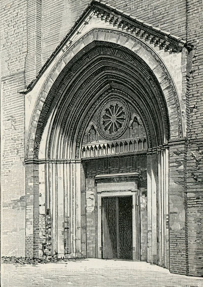 扉 (19世紀後半の版画。Wikimedia Commonsより)