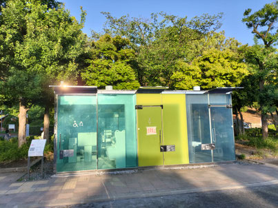 During the summer season, the cubicles will be transparent when nobody is inside.