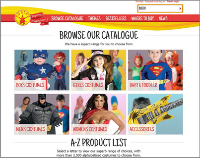 Rubies Masquerade sample web page