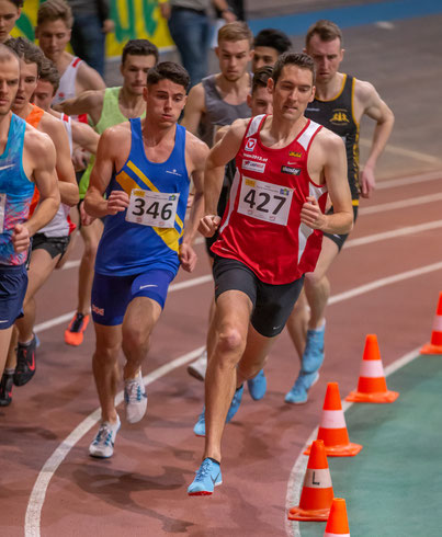 Andreas Vojta kurz nach dem Start des heutigen 1500m-Rennens