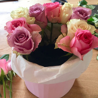 Rosen Blumenbox selber machen
