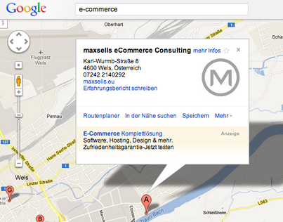 Firmeneintrag: Lokale Google Maps - My BusinessEintrag und Optimierung.