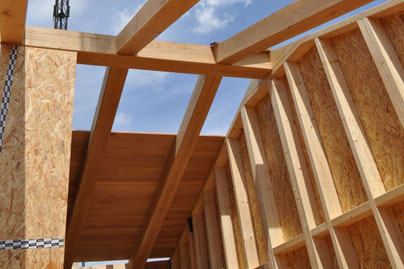 Holzfertighäusern (Holzrahmenbau)