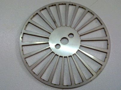 Laser cutting Round disk stainless steel