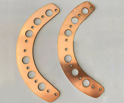 laser cutting copper parts