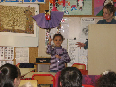 Dans la classe de Nathalie : Romane et Lili la Chouette