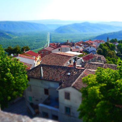 Bergort Motovun Istrien Kroatien 