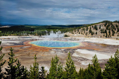 Prismatic Spring Overlook Yellowstone Nationalpark