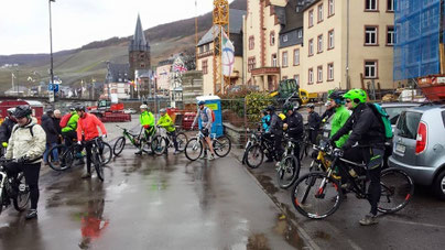 Begrüßung der teilnehmenden Biker