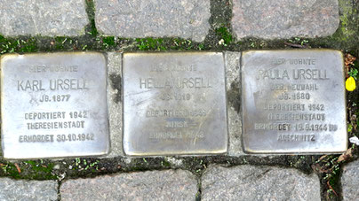 Drei Stolpersteine