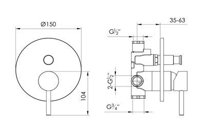 UP-Mischer SLIMLINE 02 UP