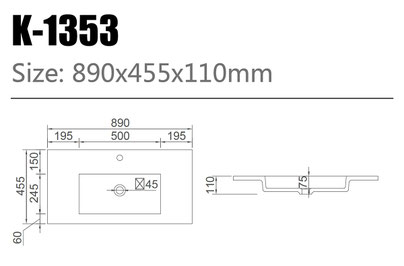Waschtisch K-1353