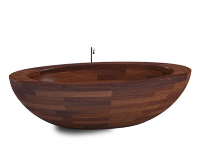 Holzbadewanne BAULA Walnuss